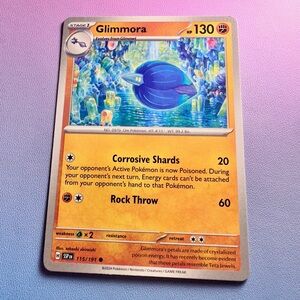 glimmora - 115/191 (common) — pokemon: surging sparks